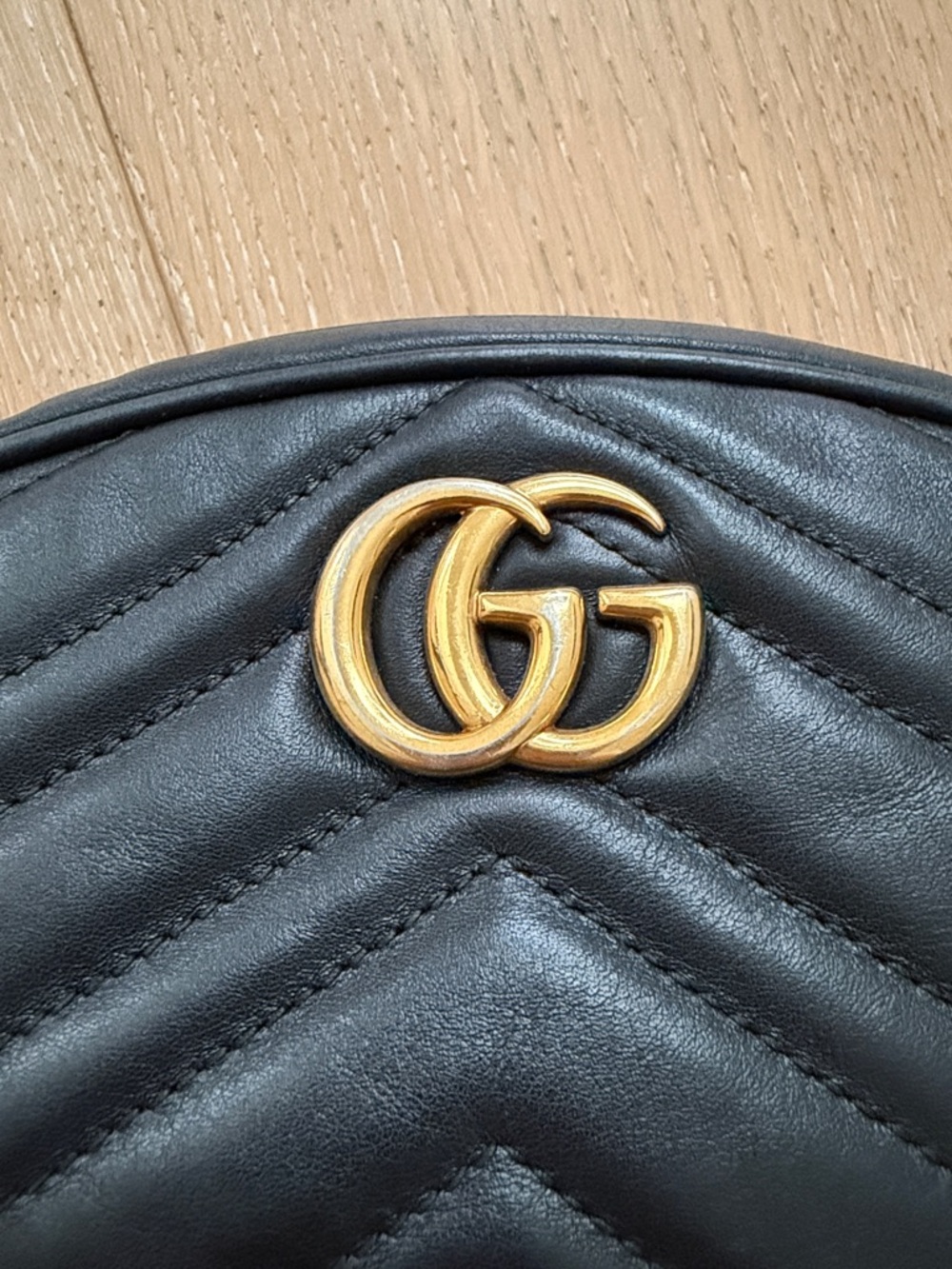 Gucci Marmont Matelasse Leather belt bag Quilted Leather GG Belt bag size 85 - Picture 3 of 9